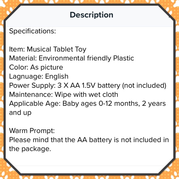 🌟New🌟 Children’s Educational Tablet Pad 🌟 - Picture 12 of 12